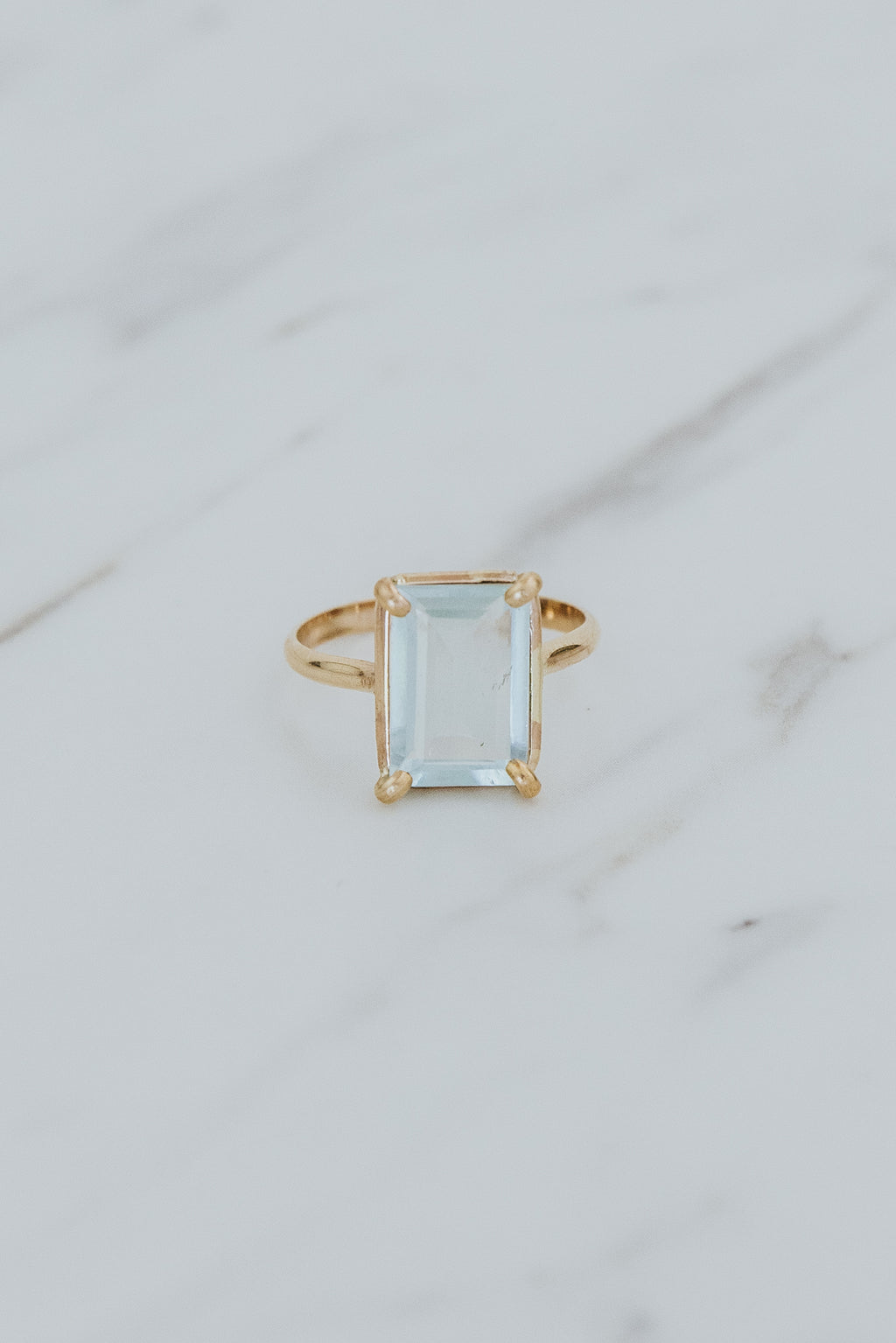 Prong Set Ring - Aquamarine | GF
