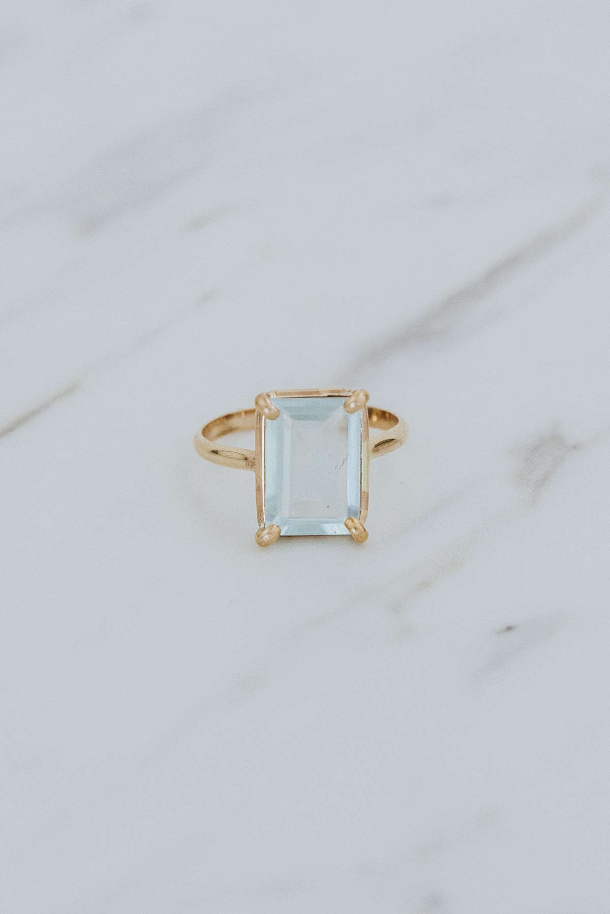 Prong Set Ring - Aquamarine | GF