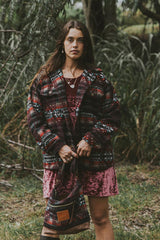 Aztec Army Jacket - Wine thumbnail