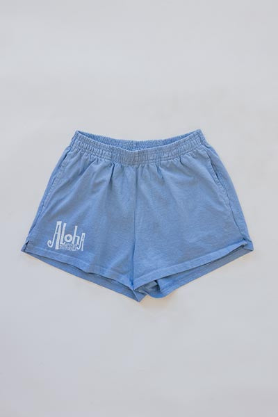 Wings Hawaii Aloha shorts in sky blue - front 