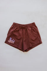 Wings Hawaii aloha shorts in brown - front  thumbnail