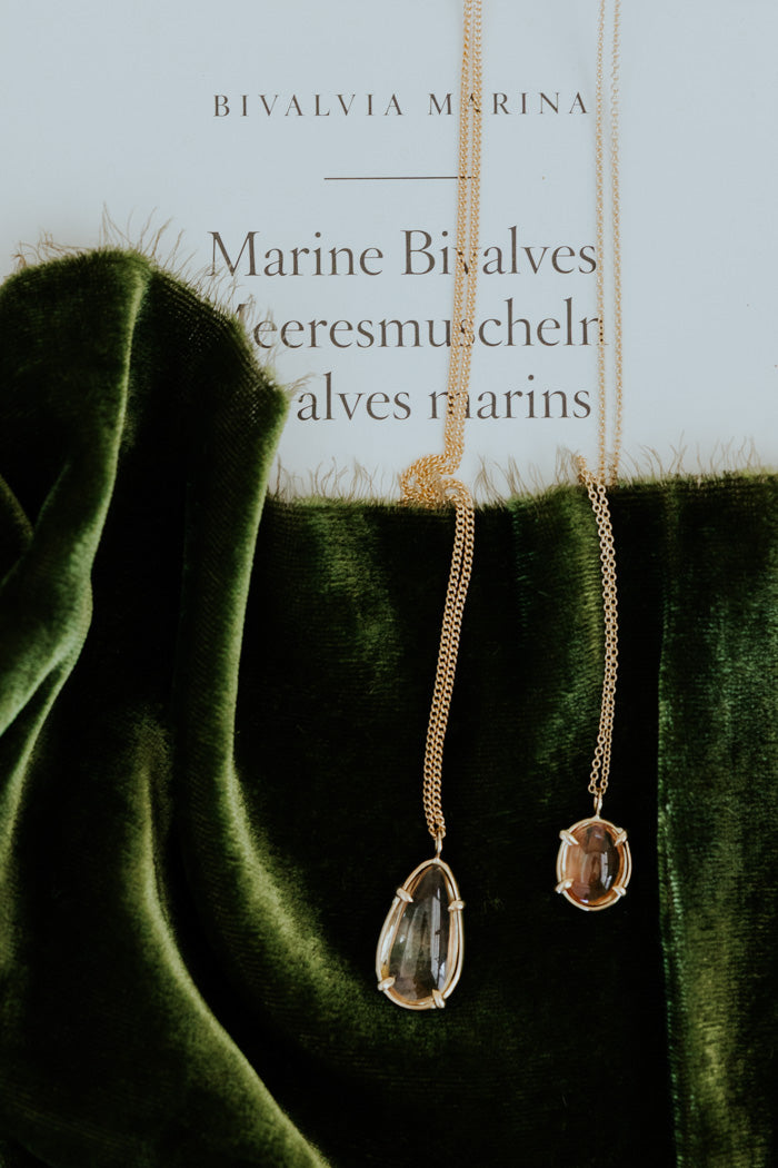 Crystal Ball Sunstone Necklace - 14k