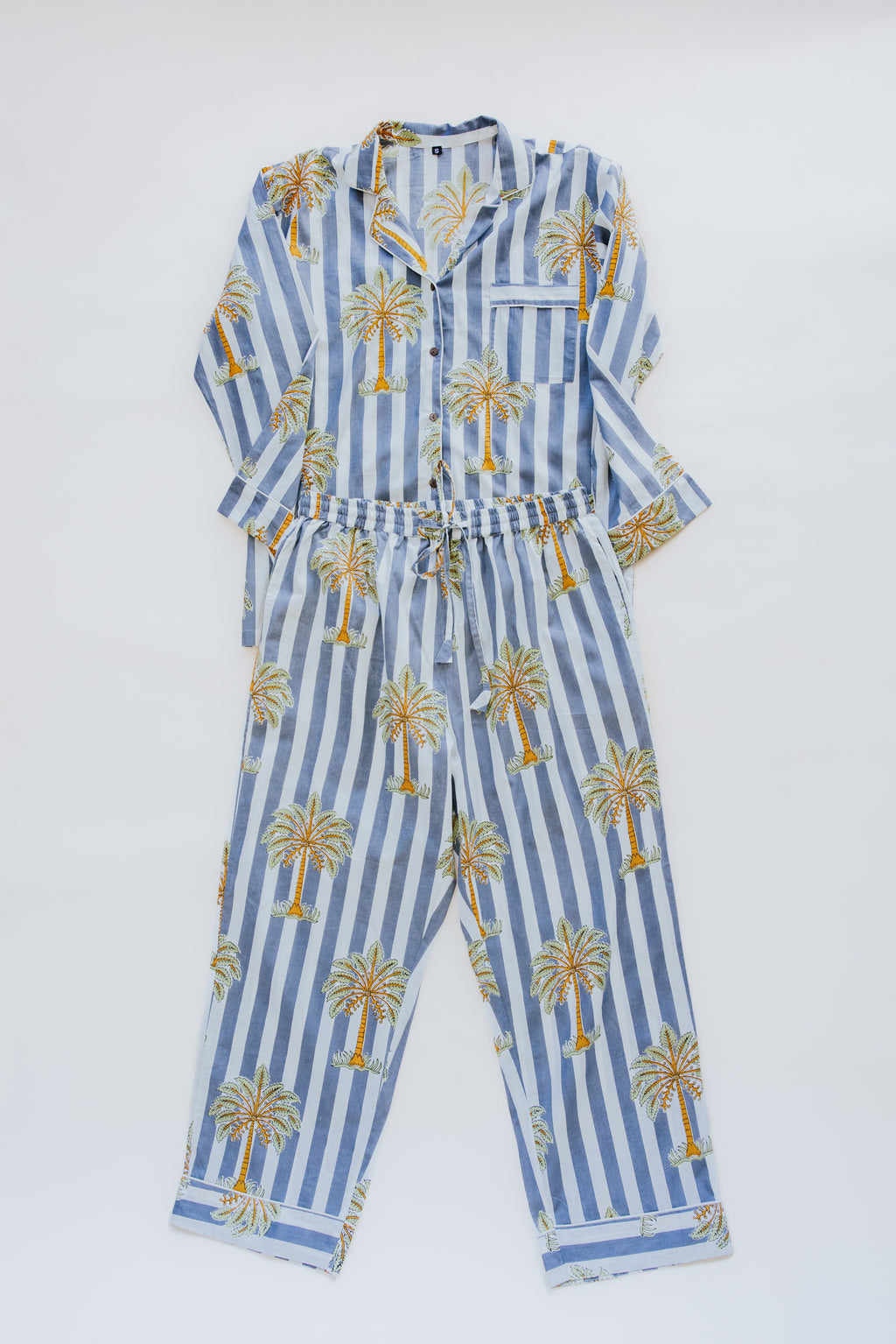 Block Print Pajama Sets - Long Sleeve