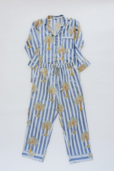 Block Print Pajama Sets - Long Sleeve