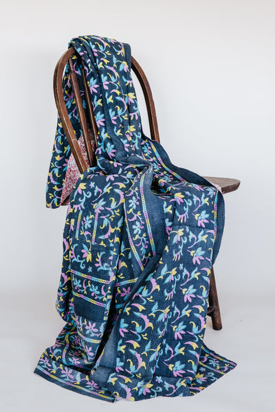 Vintage Kantha Blanket - #9