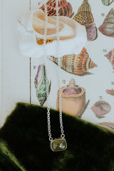 Vesuvianite Chain Necklace - 14k + SS thumbnail