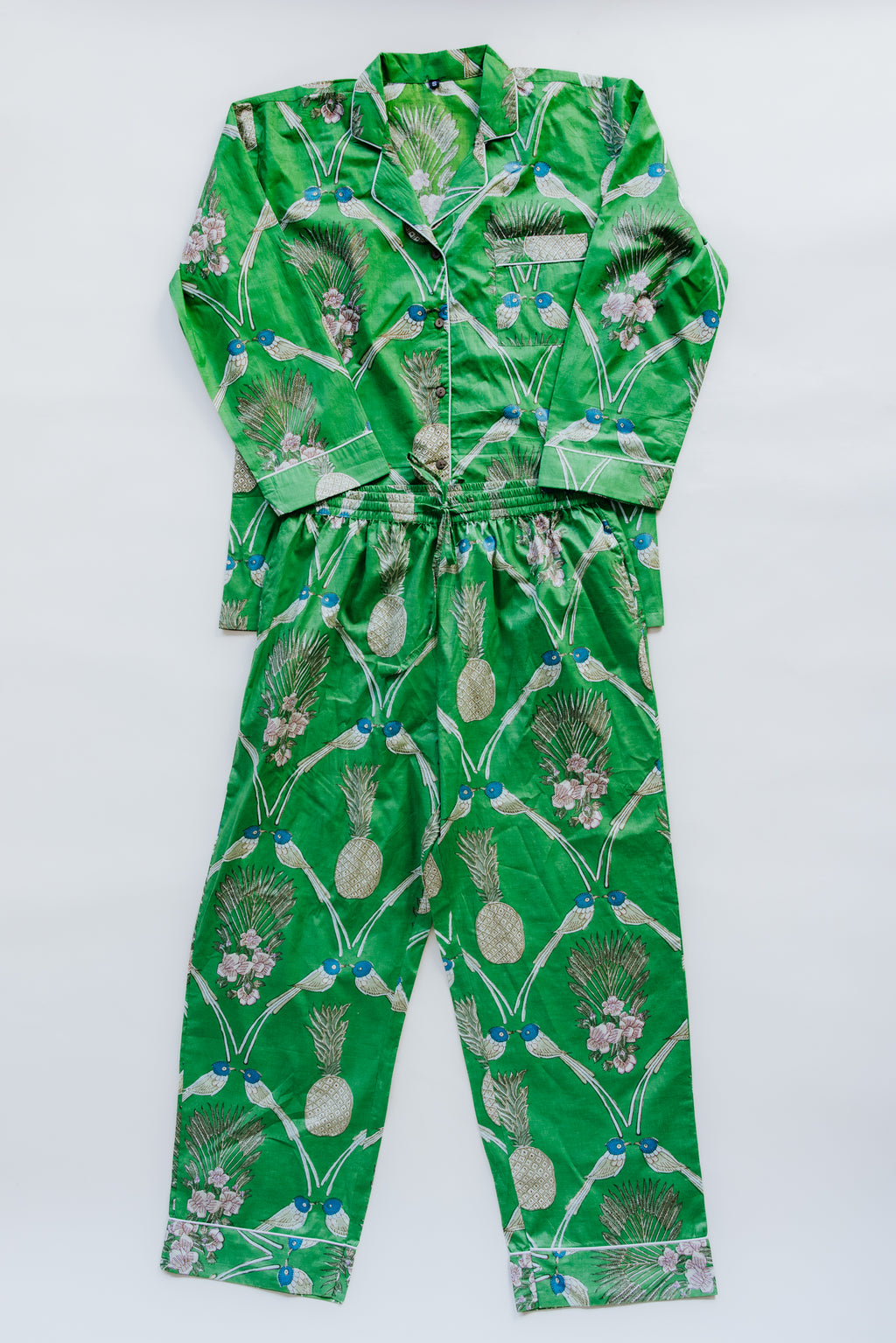 Block Print Pajama Sets - Long Sleeve