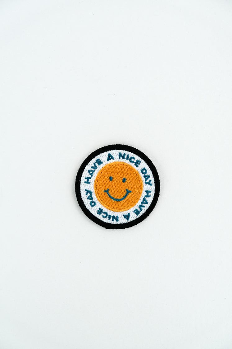 have a nice day embroidered patch