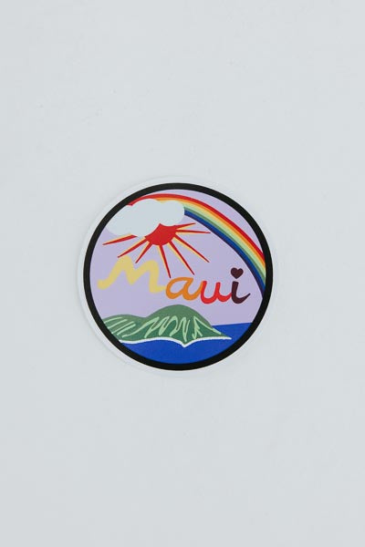 wings hawaii maui circle sticker