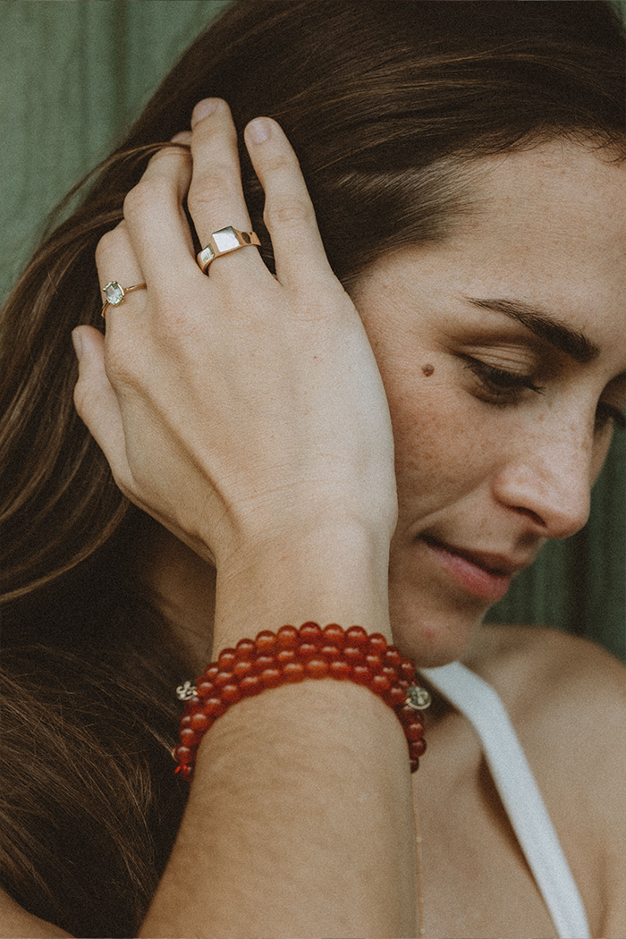 Gem Stretch Bracelet - Carnelian