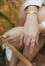 Wide Set - Champagne Sunstone | SS thumbnail