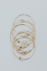 Ti Leaf Bangle - South Seas Pearl thumbnail