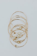 Ti Leaf Bangle - South Seas Pearl