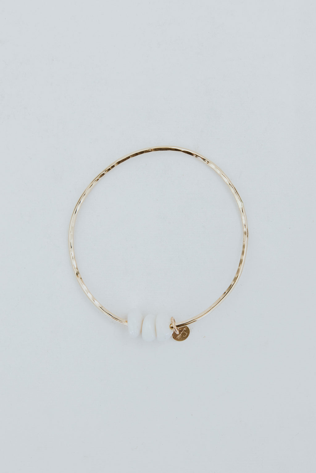 Ti Leaf Bangle - Triple Puka Shell