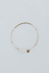 Ti Leaf Bangle - Triple Puka Shell thumbnail