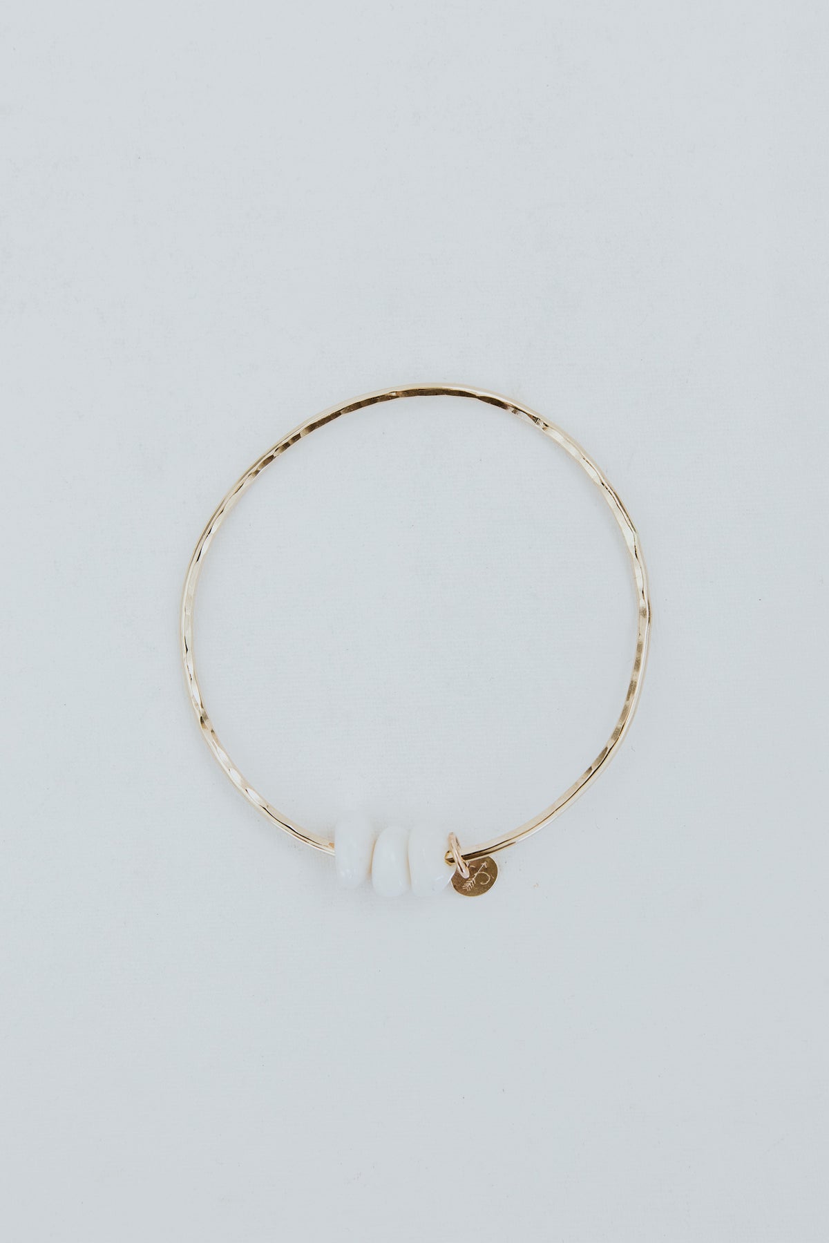 Ti Leaf Bangle - Triple Puka Shell