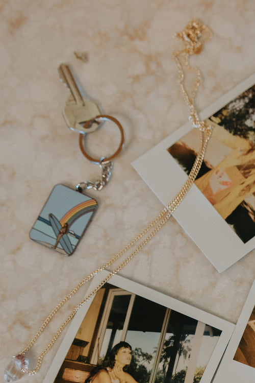 Wings Hawaii enameled key chains