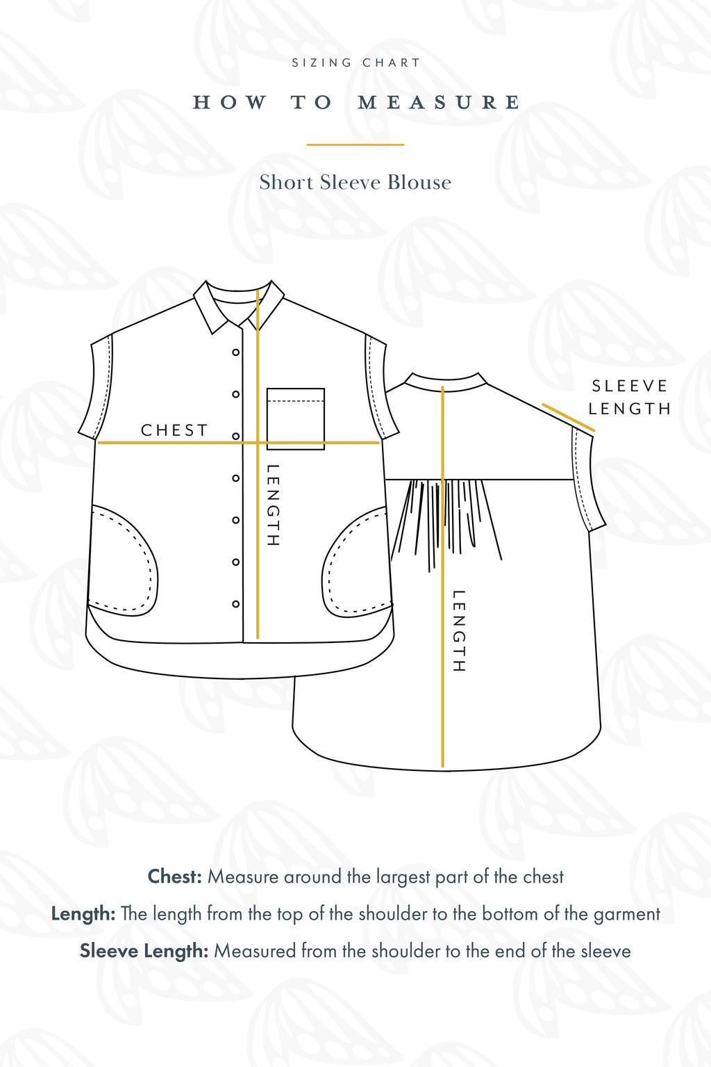 Short Sleeve Pocket Blouse - Hana Pearl