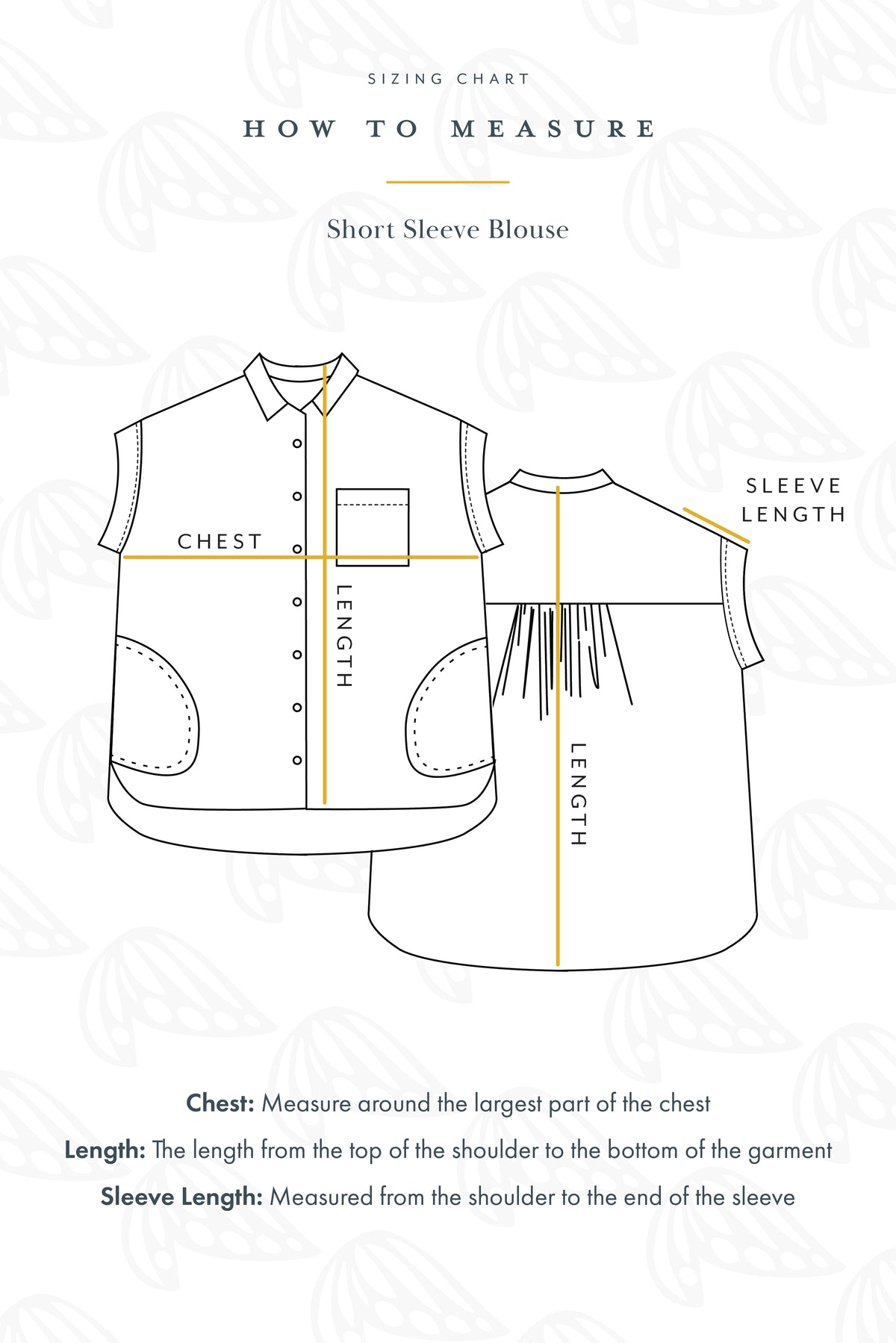 Short Sleeve Pocket Blouse - Hana Pearl