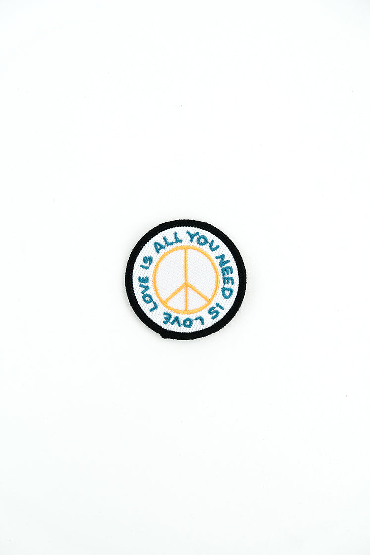 all you need is love embroidered patch