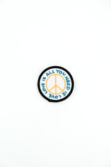 all you need is love embroidered patch thumbnail