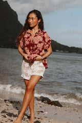 Aloha Boxy Button-up - Hana Garden thumbnail