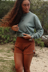 Cropped Longsleeve Tee - Glass Float Mermaid thumbnail