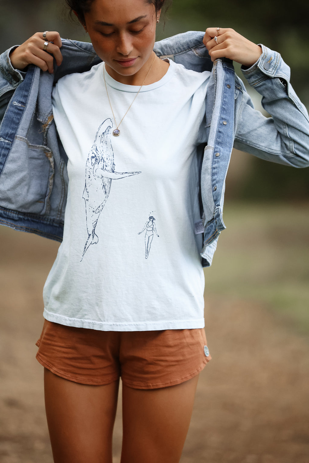 Boyfriend Tee - Whale Dance