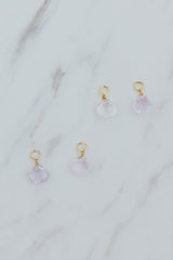 Wings Hawaii kunzite earring charms in 14k gold fill. Fine jewelry handmade on Maui. Char Bar mix, match, customize modern charm earrings thumbnail