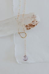 Lariat Necklace - Amethyst thumbnail