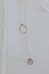 Lariat Necklace - Amethyst thumbnail