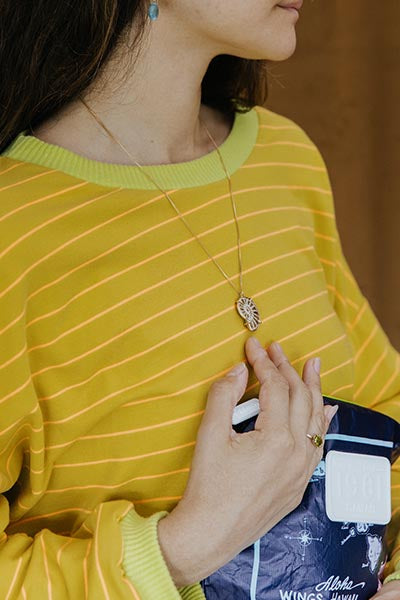 Prong Set Ammonite Necklace | GF