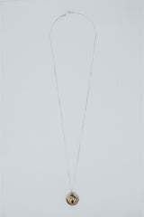 Heart Medallion Necklace - Sterling Silver + 14k thumbnail