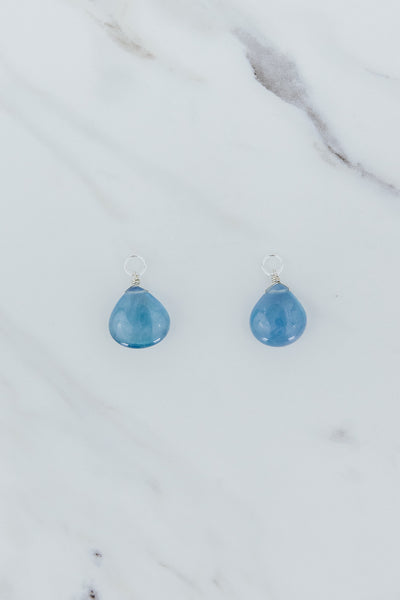 Earring Charms - Aquamarine