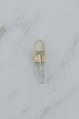 Necklace Charm - Raw Tourmaline | 14k thumbnail