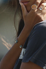 Banded Crystal Cuff - Aquamarine | GF