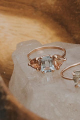 Trinity Ring - Aquamarine + Sunstone thumbnail