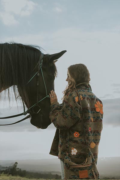 Aztec Army Jacket - Rainbow