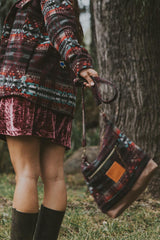 Aztec Shoulder Bag - Wine thumbnail