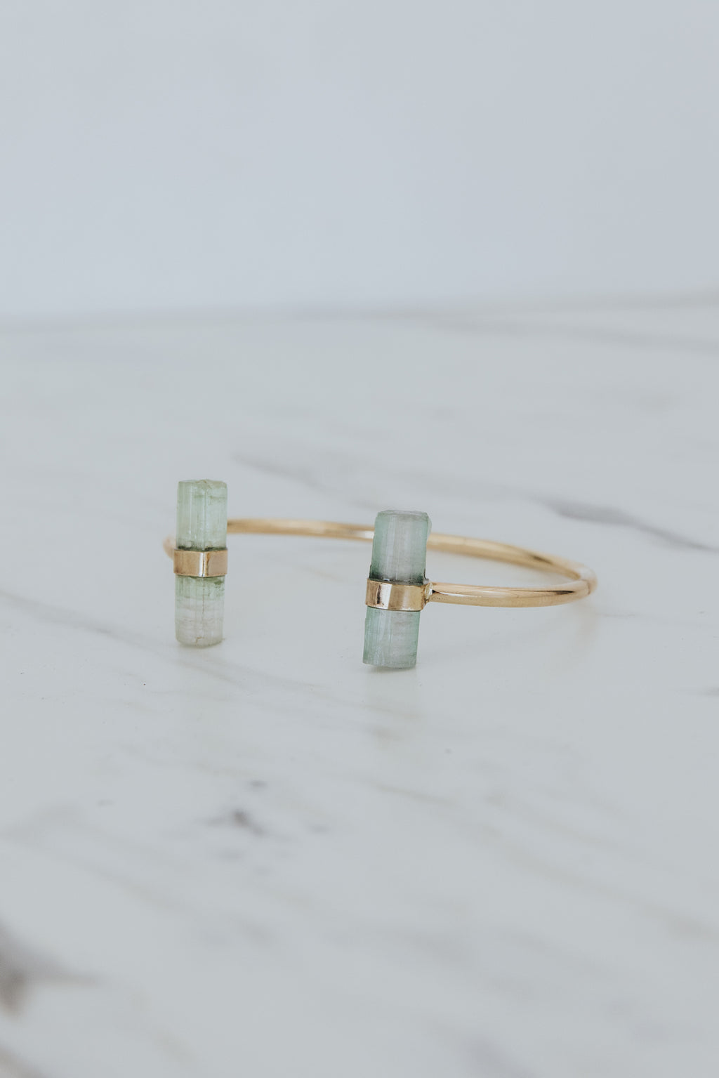 Banded Green Tourmaline Cuff