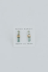 Banded Crystal Studs | 14K thumbnail