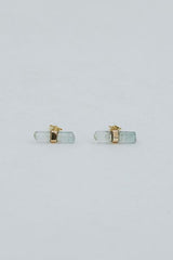 Banded Crystal Studs | 14K thumbnail