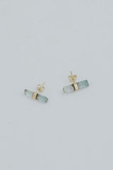 Banded Crystal Studs | 14K thumbnail