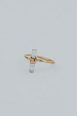 Banded Crystal Ring - Blue & Pink Tourmaline thumbnail