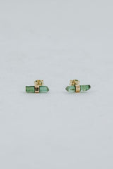 Banded Crystal Studs | 14K thumbnail