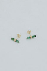 Banded Crystal Studs | 14K thumbnail