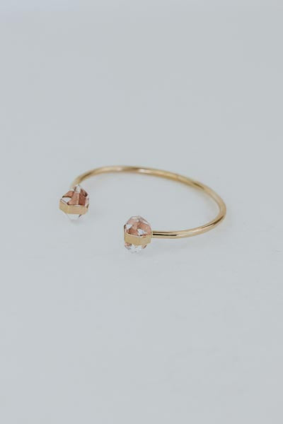 Herkimer Diamond Crystal Cuff