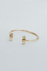 wings hawaii banded imperial topaz crystal cuff bracelet in 14k gold fill  thumbnail