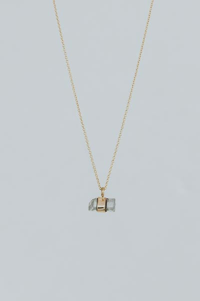 Wings Hawaii Banded Crystal Charm Necklaces imperial topaz 14k gold fill 