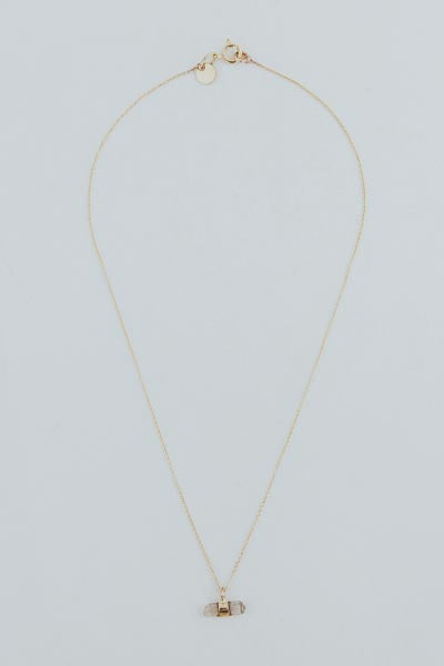 Wings Hawaii Banded Crystal Charm Necklaces imperial topaz 14k gold fill 